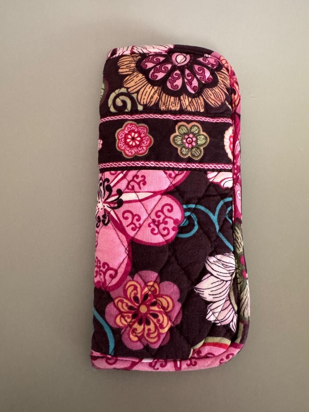 Vera Bradley Quilted Floral Soft Eyeglass Case for Glasses/Sunglasses P01